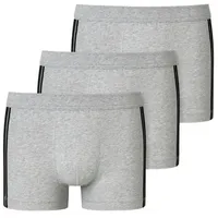 SCHIESSER 95/5 Shorts Organic Cotton Streifen grau-meliert 2XL 3er Pack