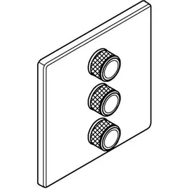 Grohe Grohtherm Smartcontrol hd graph., eckig, 3-fach Unterputzventil