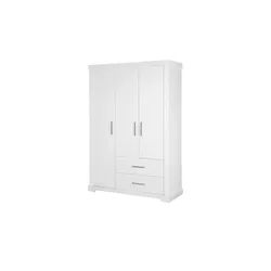 Roba Kleiderschrank 3-türig  Maxi ¦ weiß ¦ Maße (cm): B: 139 H: 199 T: 54