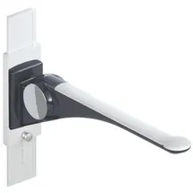 Hewi 802 LifeSystem Stützklappgriff Wandstützgriff 600 mm anthrazit hochglanz/weiß matt mit Höhenverstellung