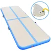 Aufblasbare Gymnastikmatte mit Pumpe PVC Blau