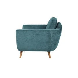 Soho Sessel SOHO Samt 94 x 85 x 93 cm Grau/Türkis/Petrol