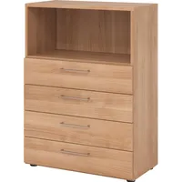 Hammerbacher Hammerbacher, Regal 3OH, 4 Schübe, BS Nussbaum/Nussbaum-V938S4/N/N/BS