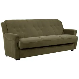 58 aufm Kessel Couch Flockstoff 3-Sitzer Grün