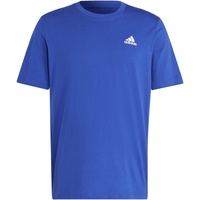 adidas adidas, Essentials Single Jersey Embroidered Small Logo, T-Shirt, Semi Lucid Blau, L, Mann