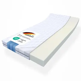 MSS e.K. Kaltschaum-Matratzentopper 10 cm Dicke 120 x 200 cm weiß