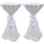 deluke Tischhusse 2er Set Weiß 80 x 80 cm