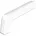 Sarei PVC Seitenteile weiß 90mm