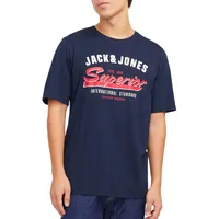 JACK & JONES JJELOGO TEE SS O-NECK 2 COL