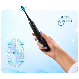 Berdsen Galaxy Schallzahnbürste schwarz