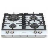 Kaiser KCG 6380 W Weißes Gaskochfeld 60cm 4 Brenner 3,8KW Wok-Adapter, Gusseisen