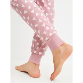 CALIDA Cotton Stripes Pyjama Lila 44-46