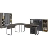 BMG Möbel Büromöbel-Set »Tabor Office Set 10 tlg.), grau
