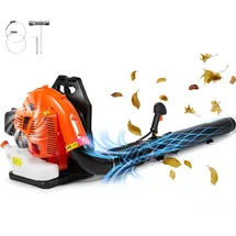 Vevor Laubbläser als Rucksack, 79 CC 2-Takt Benzin-Laubbläser mit 3-Liter-Kraftstofftank, 930 CFM Luftvolumen, 184 MPH Geschwindigkeit, ideal für Rasenpflege, Laubreinigung und Schneeräumung