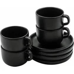 Nordic Kitchen Kaffeetassen mit Untertassen 4 St.