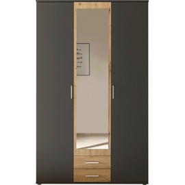 Schlafkontor Hanau Kleiderschrank + Spiegel Holzwerkstoff Melamin 3 Türen 120x196x54 cm
