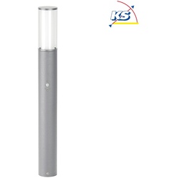 Albert Pollerleuchte Typ Nr. 2269 mit Bewegungsmelder (Typ Nr. 2070), Höhe 90cm, E27 max. 20W,  Edelstahl, Silber matt ALB-692070