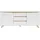 byLIVING Sideboard Valentin 180 x 80 x 38 cm Weiß / Artisan Eiche hell-braun