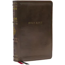 Thomas Nelson Nkjv Personal Size Reference Bible, Sovereign Collection, Leathersoft, Brown, Red Letter, Comfort Print: Holy Bible, New King James Version