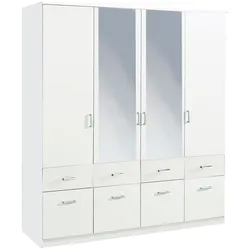 Kleiderschrank RAUCH "Kleiderschrank Schrank Garderobe deckenhoher Schrank BREMEN", weiß, B:181cm H:199cm T:58cm, Holzwerkstoff, Schränke, in vielen Farben und Ausführungen MADE IN GERMANY