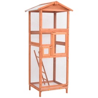 vidaXL Fichte Massiv Vogelkäfig 68x62x166cm Vogelhaus Vogelvoliere Voliere