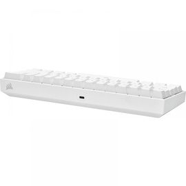 Corsair K65 RGB MINI 60% Mechanische Gaming-Tastatur (Anpassbare RGB-Beleuchtung einzelner , CHERRY MX SPEED-Tasten, PBT-Double-Shot-Tastenkappen, AXON-Technologie) QWERTZ, Weiß