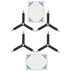 Spannbettlaken »12er Set Verstellbare Bettlakenspanner Betttuchspanner mit Metallclips«, BAYLI