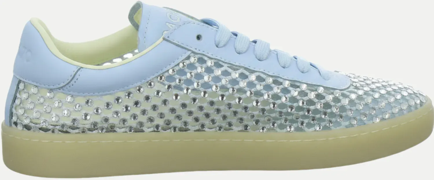 Sneaker mit Strasssteinen Silber 41