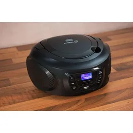 Cyberlux Tragbarer CD-Player Kinder Radio schwarz
