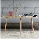 Homestyle4u Couchtisch Natur Braun Kiefer 84 x 43 cm