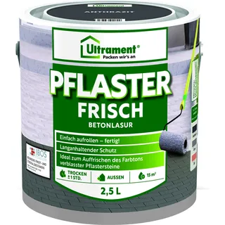 Ultrament Pflaster Frisch Betonlasur Anthrazit 2,5 l