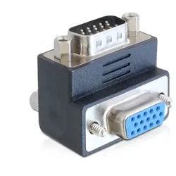 Delock Adapter VGA male / female 90° angled - VGA-Adapter - HD-15 (VGA)