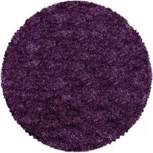 Ayyildiz Fluffy 3500 Hochflorteppich Ø 80 cm lila
