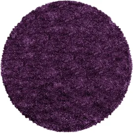 Ayyildiz Fluffy 3500 Hochflorteppich Ø 80 cm lila