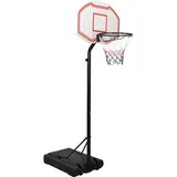 vidaXL Basketballständer Weiß 237-307 cm