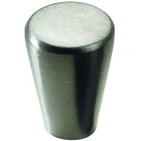 Hettich Möbelknopf Zinkdruckguss Edelstahl-Optik ø 15,0 mm - 1 Stück Möbelknopf - Hettich