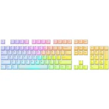 Glorious PC Gaming Race Glorious Gaming 115x Polychroma RGB Keycaps - lichtdurchlässig für max. RGB, Cherry-Profil, äußerst strapierfähiges Polycarbonat, Originalschrift, satte Akustik, US-Layout - Polychroma
