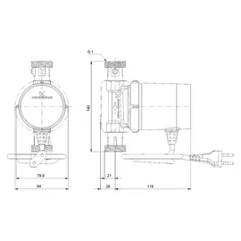 Grundfos Zirkulationspumpe Comfort 15-14 BX PM 230 V