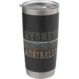 Retro Sydney Australien Doppelwandiger Edelstahl-Thermobecher