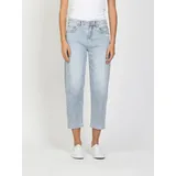 Gang 7/8-Jeans "94BLAKE", Damen, Gr. 33, N-Gr, light blau, Denim/Jeans, Obermaterial: 98% Baumwolle, 2% Elasthan, gestreift, gerade, unten schmal knöchelfrei, Jeans, Light Denim, Ballon-Fit