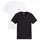 Levi's Herren 2-Pack Crewneck Graphic Tee T-Shirt, Chesthit White / Caviar, M