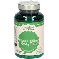 green food GreenFood Nutrition Vitamin C 1000 + Hagebutten Extrakt Kapseln 60 St.