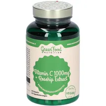 green food GreenFood Nutrition Vitamin C 1000 + Hagebutten Extrakt Kapseln 60 St.