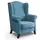 beautysofa Ohrensessel LEONARDO Polyester 88 x 118 x 86 cm Blau