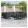 vidaXL Garten-Sofa-Set 11-tlg. schwarz Aluminium