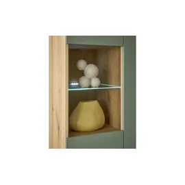 Möbel Kraft Vitrine ¦ holzfarben ¦ Maße (cm): B: 90 H: 134 T: 40.0