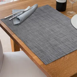 Relaxdays Tischset 6-teilig, grau