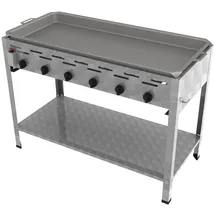 ChattenGlut Gasbräter 6-flammig 1140 x 530 x 800 cm Edelstahl inkl. Pfanne