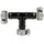 tecuro Schlauchverbinder T-Stück Ø 34 mm 10 bar schwarz