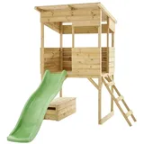 Westmann Spielhaus Wildnis mit Rutsche Holz 241 x 167 x 205 cm